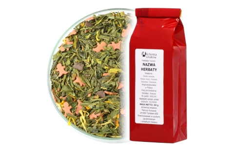 Herbata Zielona PIERNIKOWY LUDZIK (OT) (50g) Prezent Na Mikołajki i Święta!